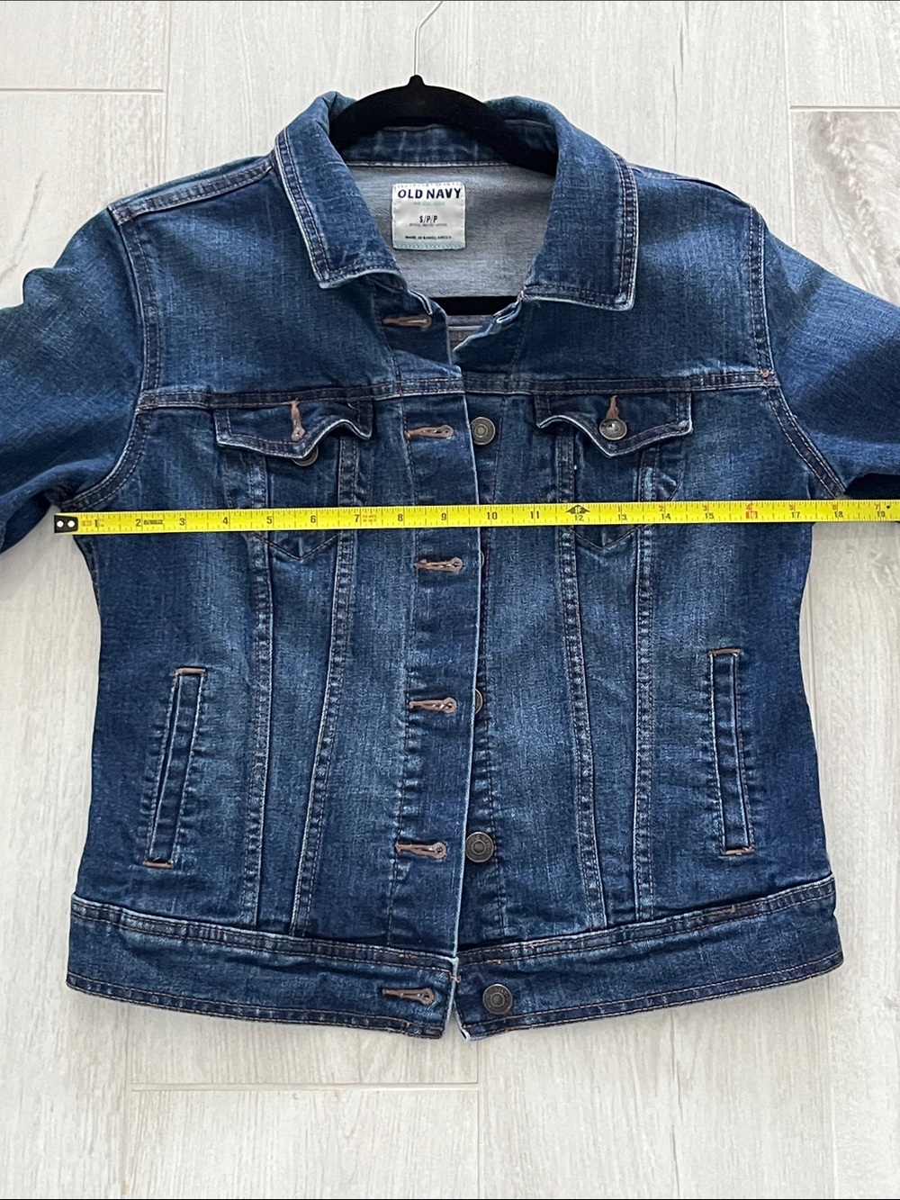 Old Navy Blue Denim Button-Up Classic Jean Jacket - Picture 11 of 13